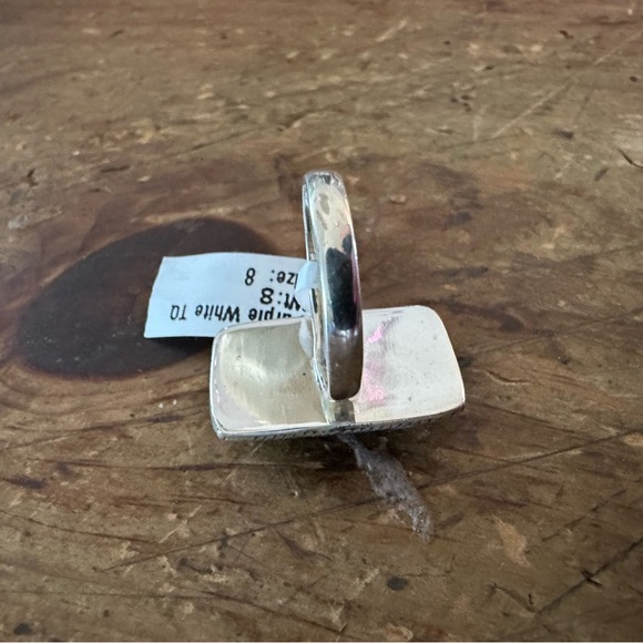 NWT GORGEOUS Purple and Gold Dahlia Sterling Silver 925 Statement Ring • Size: 8 - Picture 8 of 9